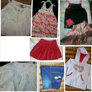 LOT Size 4 Years CLOTHES LOT FALL/SUMMER SHIRTS SHORTS SKIRTS DRESS